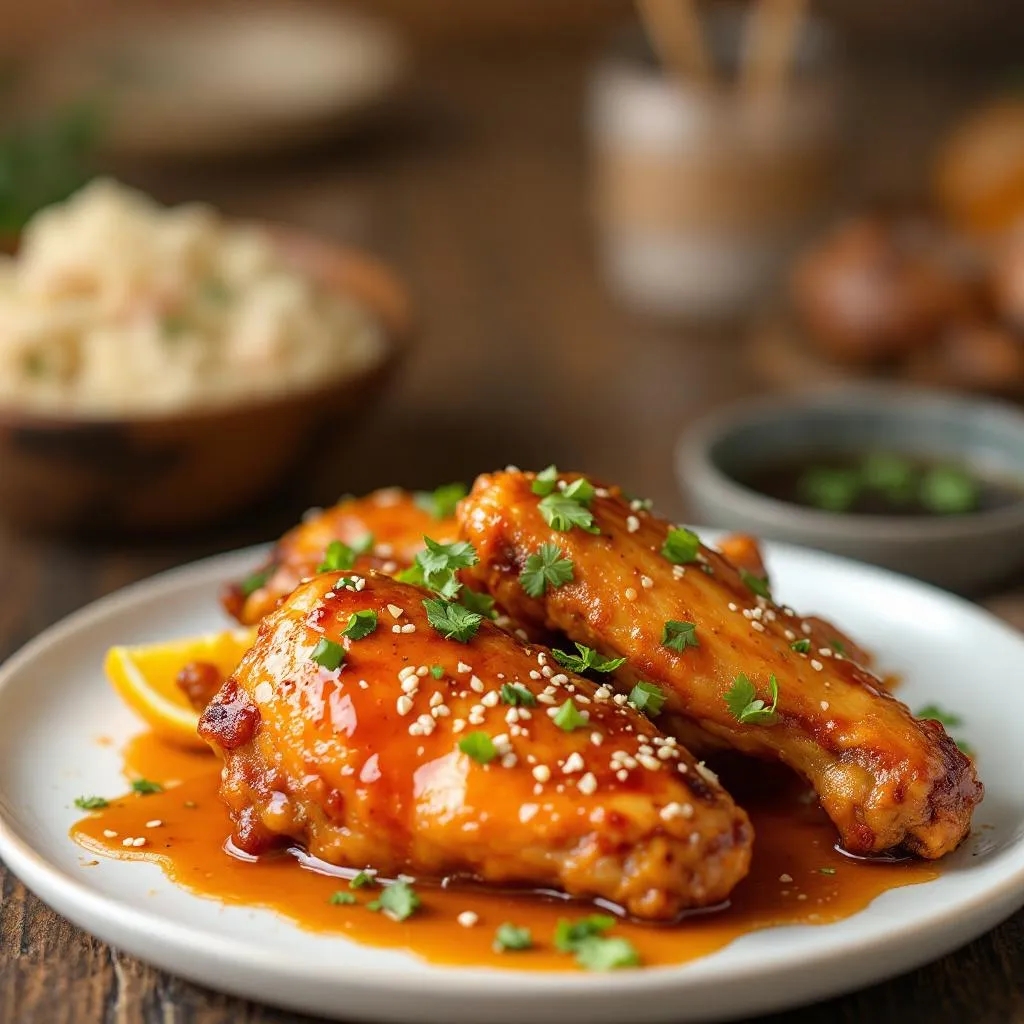 Крильця теріякі з апельсином