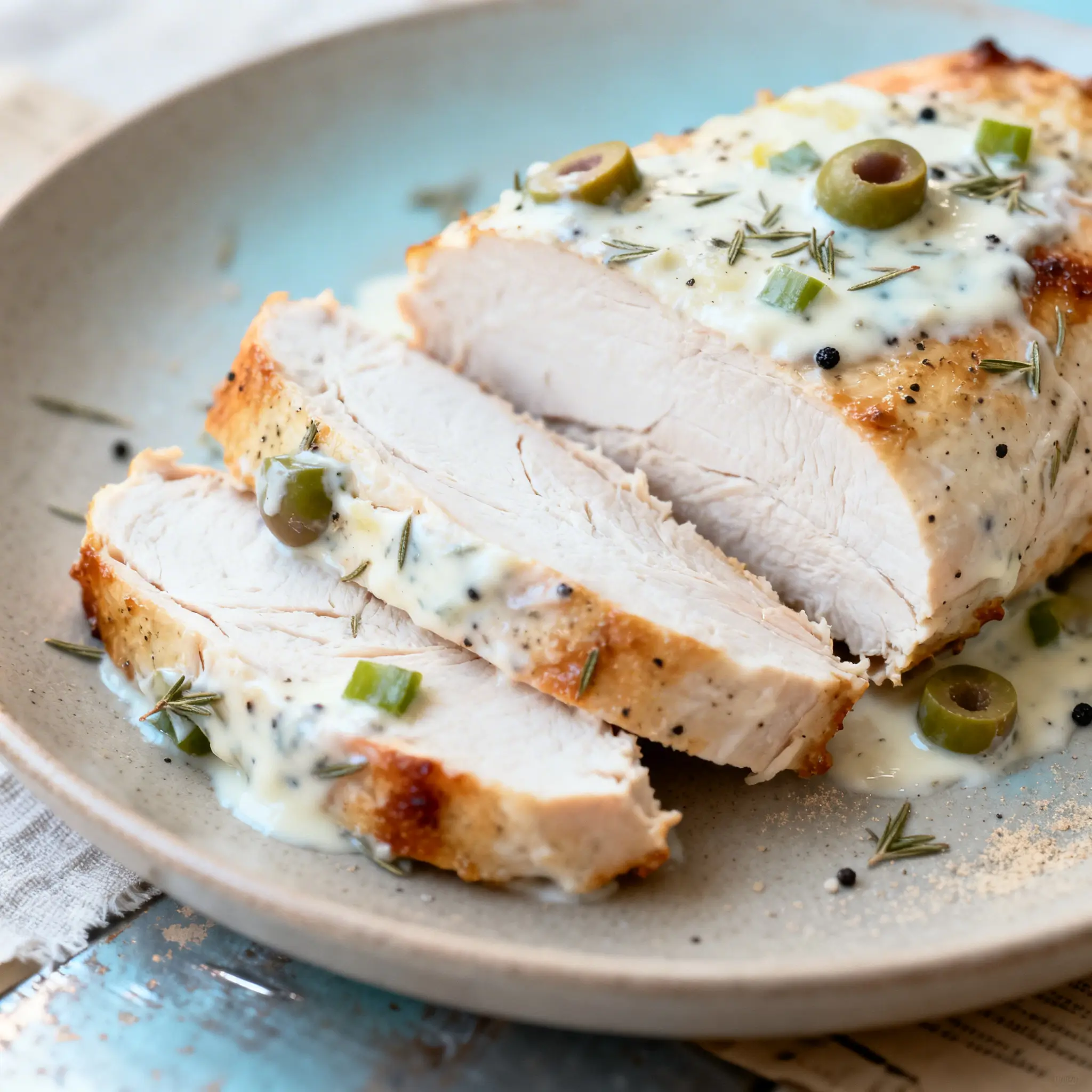 Грецький маринад із оливками та йогуртом для індички